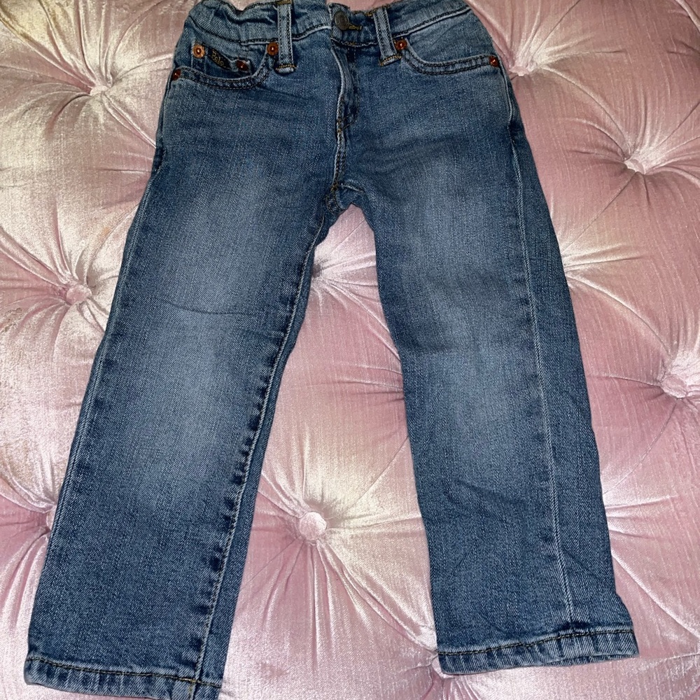 Polo Ralph Lauren boys “Hampton straight” jeans. Size 2T.